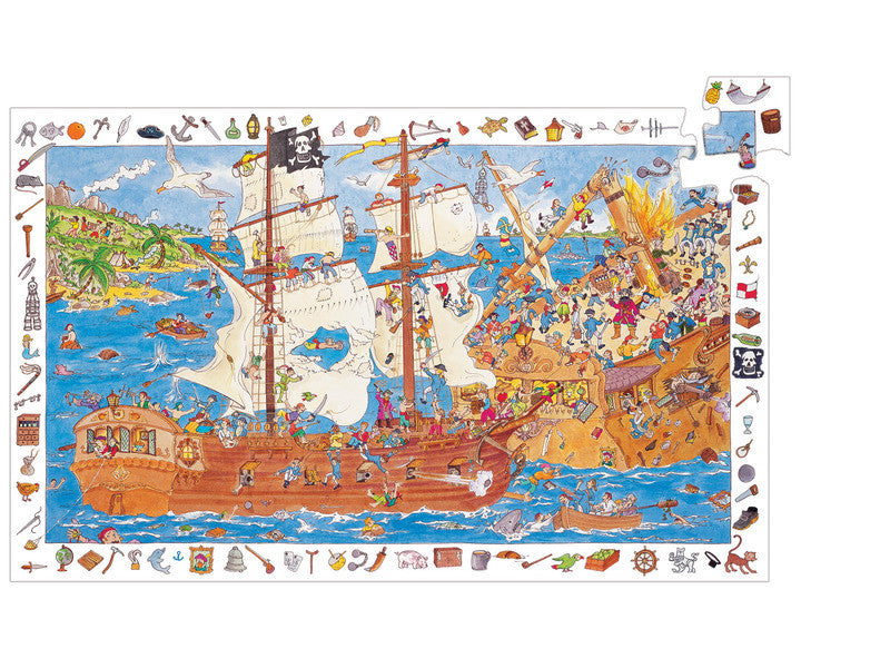 DJECO Puzzle Observation Pirates 100pc