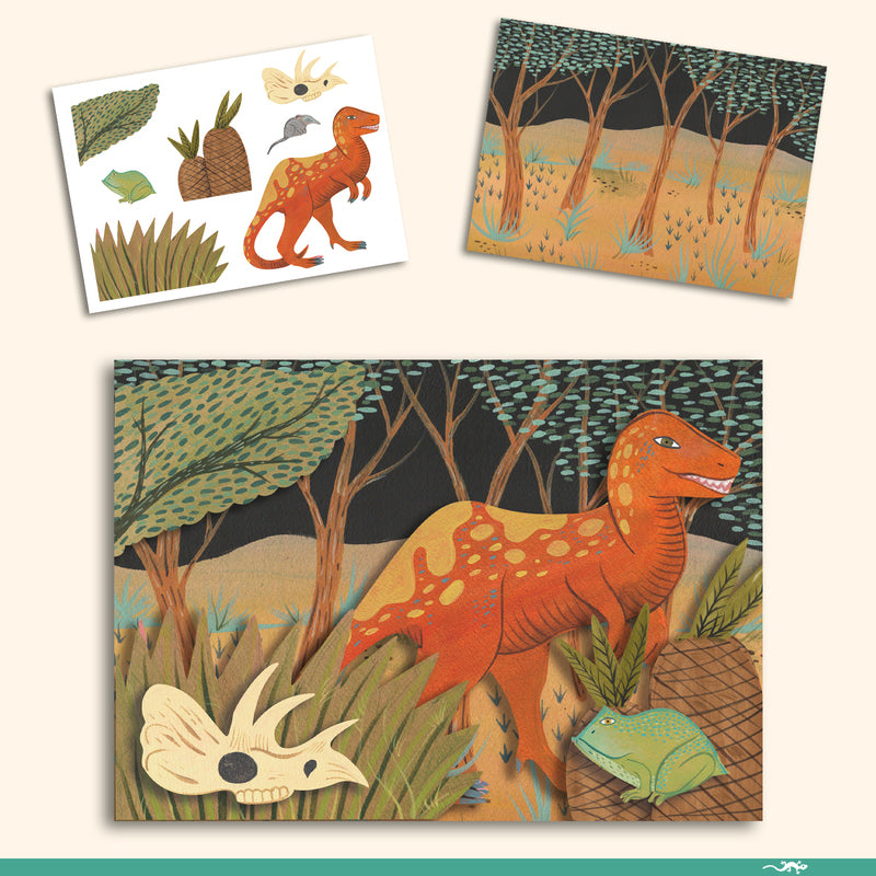 DJECO Art Kit -The World of Dinosaurs Multi Craft Box Kit