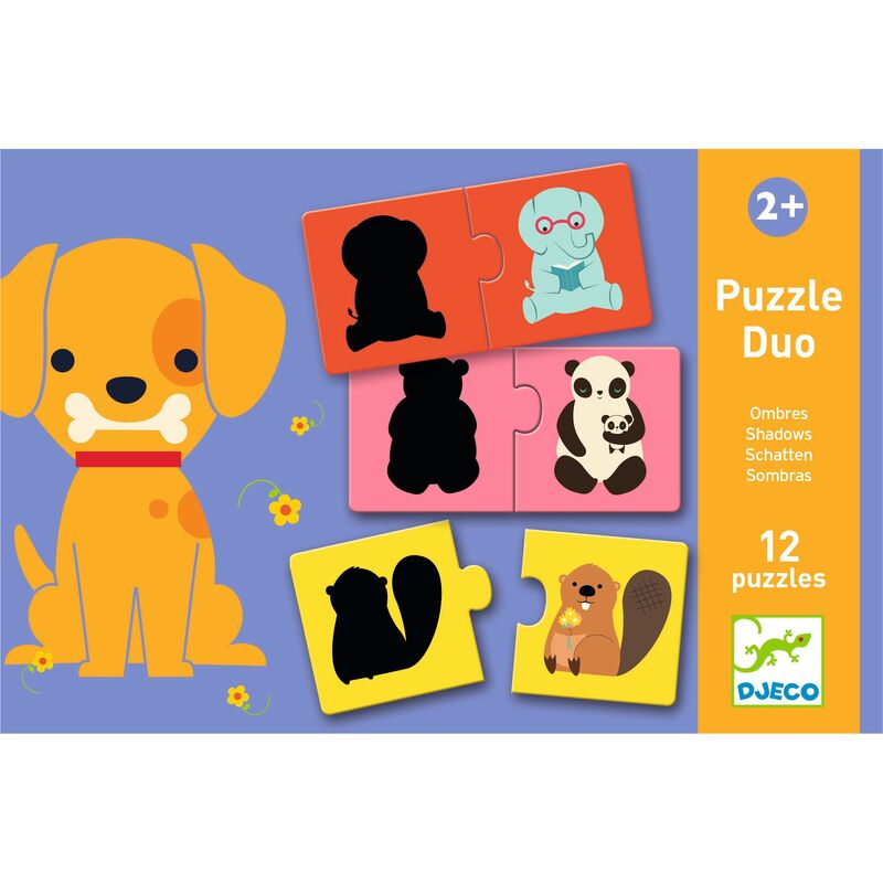 DJECO Puzzle Duo - Duo Shadows 24pc Puzzle