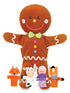 FIESTA CRAFTS Hand Puppet w/finger puppets Gingerbread Man