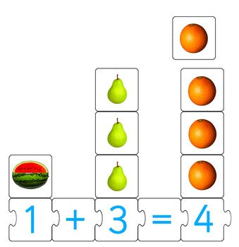 Tuzzles Basic Maths Fun Fruit floor puzzle 68pcs