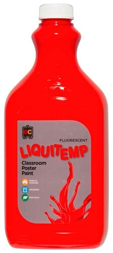 EC Fluorescent Liquitemp Paint - 2 Litre -  ScarletEC Fluorescent Liquitemp Paint - 2 Litre -  Scarlet