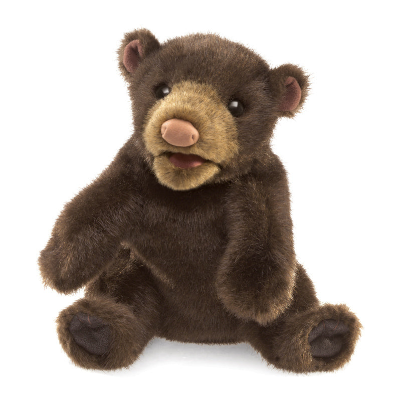 FOLKMANIS HAND PUPPETS Bear, Black Small - 3107