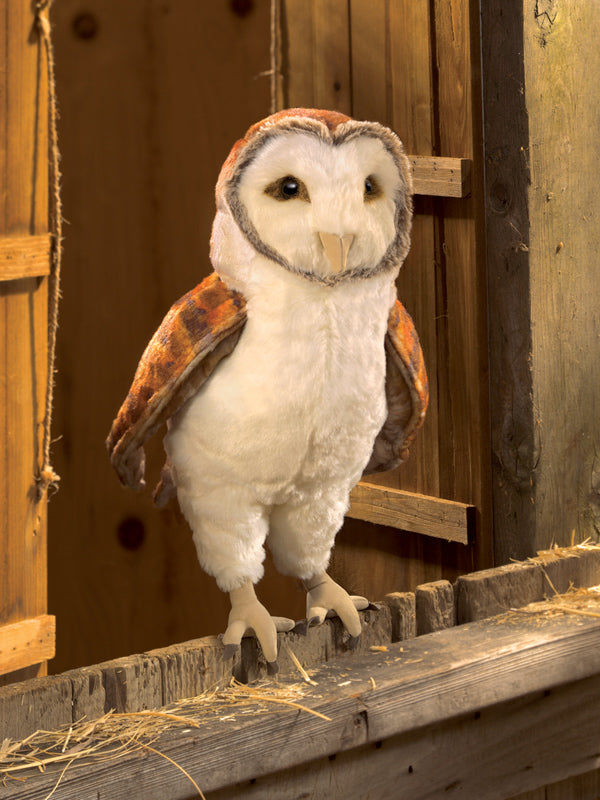 FOLKMANIS HAND PUPPET Barn Owl Puppet