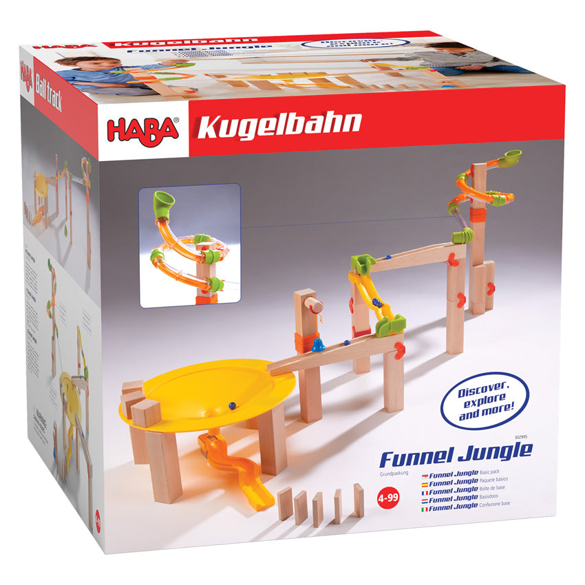 HABA Ball Track - Funnel Set - Marble Run - wooden