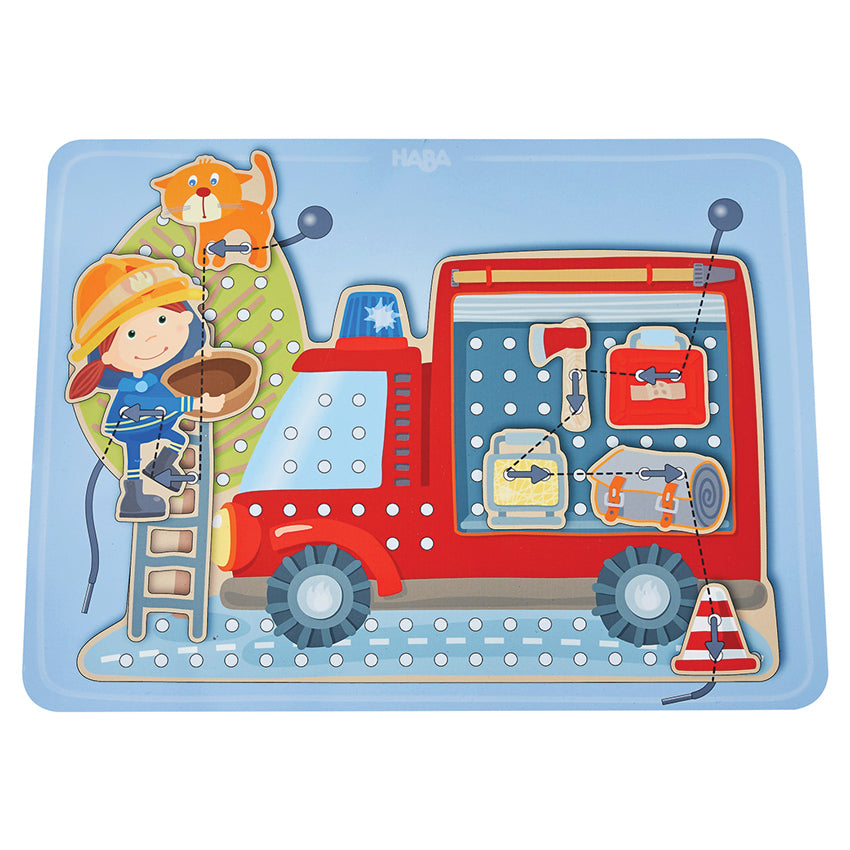 HABA Threading Game Fire Truck- 305287