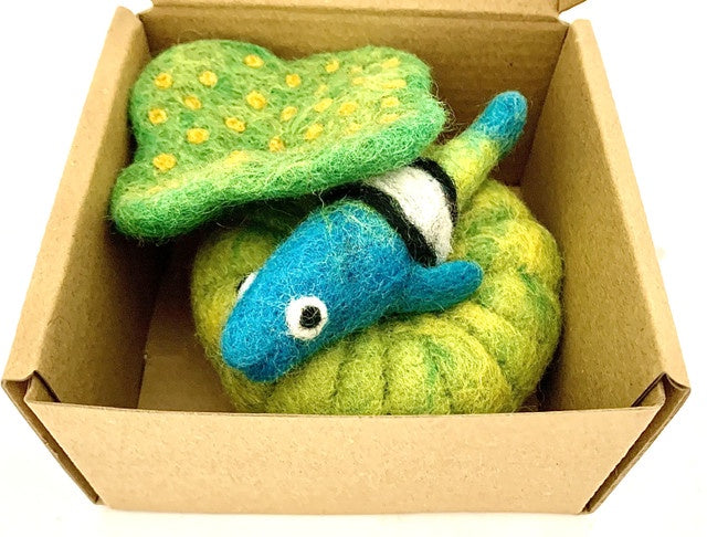 PAPOOSE - Fish Hidey-Hole Blue Set - 2pc