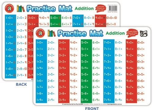 Learning Can Be Fun - Practice Mats - Addition