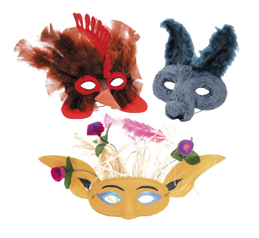 EC Papier Mache Masks Half 24