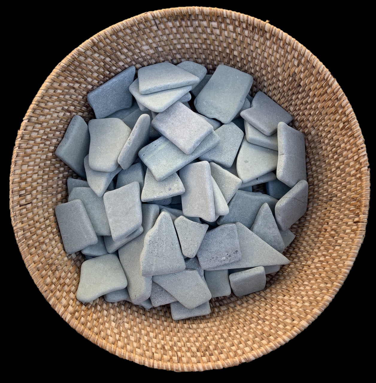 PAPOOSE Loose Parts - Flat Green Rock Pieces-2kg