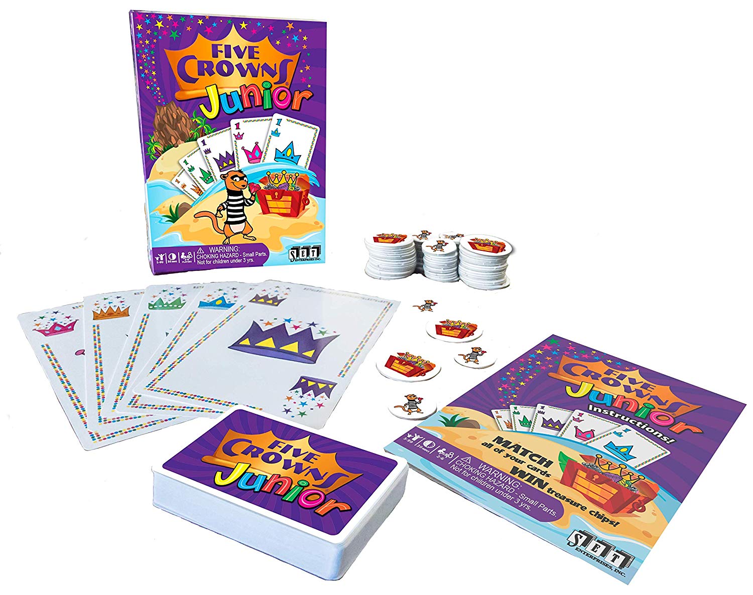 FIVE CROWNS Card Game Junior