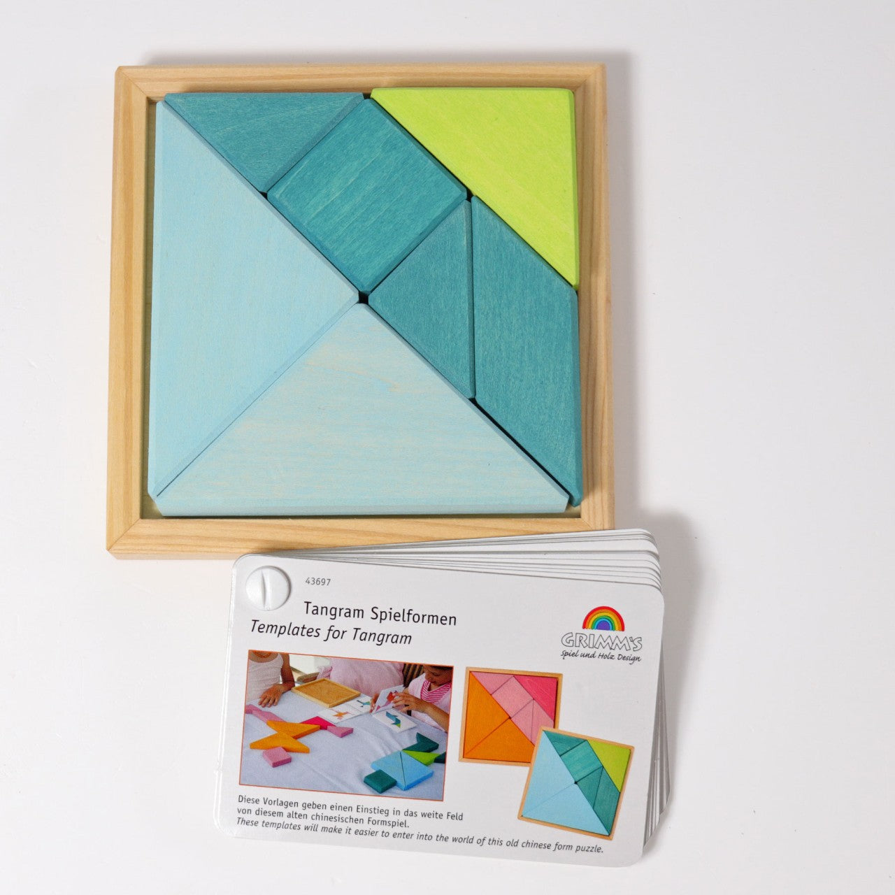 Grimm's - Tangram - Turquoise - Block Puzzle