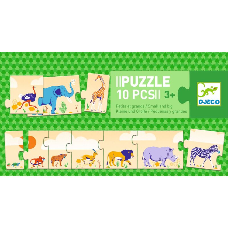 DJECO Puzzle - Small & Big 10pc Puzzle - sequencing