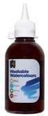 Washable Water Colours -  250ml - Brown