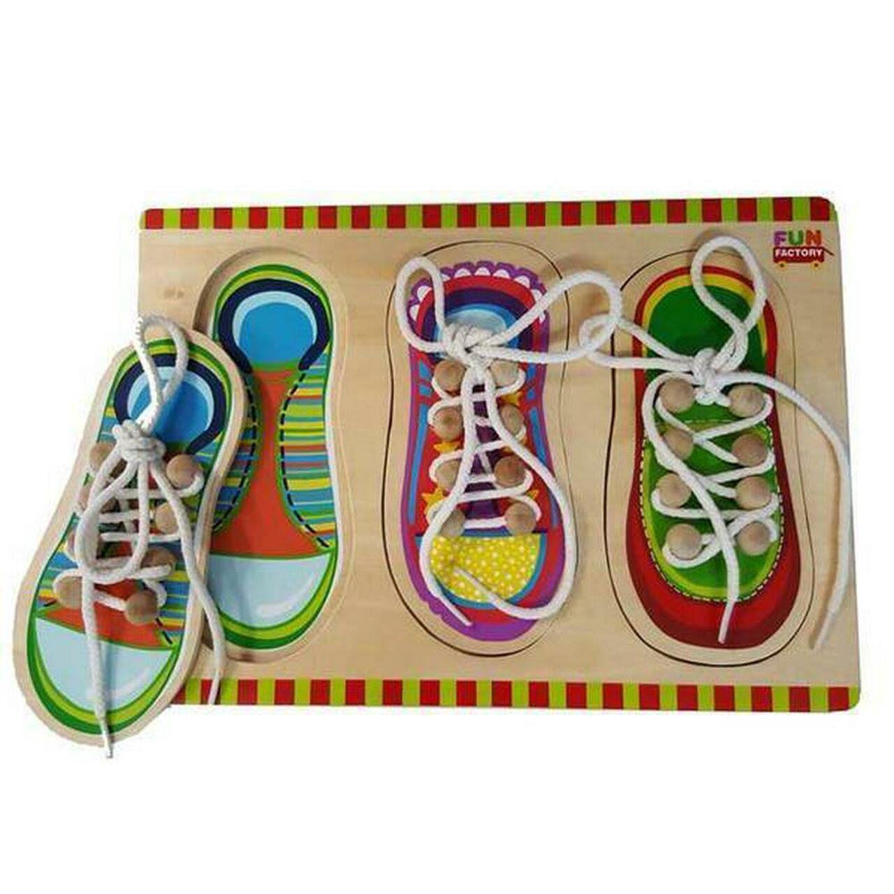 Fun Factory - Wooden Lacing Shoe Puzzle