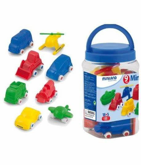 MINILAND Minimobil: 9 cm -  8 Assorted - Jar