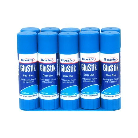 Bostik Glu Stik White - Glue Stick - 21g 10pk