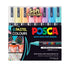 MARKER UNI POSCA PC5M 2.5MM BULLET TIP PASTEL ASSTD WLT8