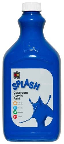 EC Splash Classroom Acrylic Paint - 2 Litre -Jelly Belly (Blue)