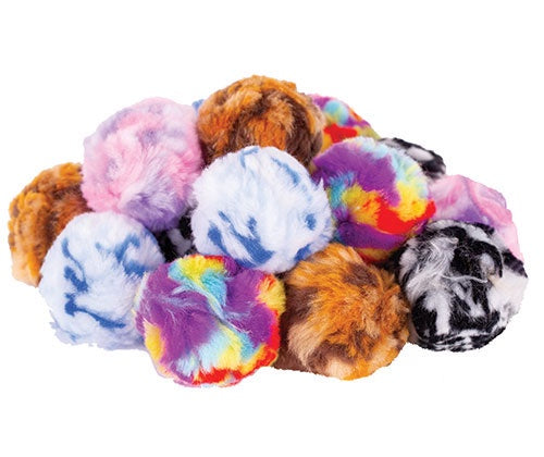 Pom Poms 70mm 15’s Multicoloured/Rainbow