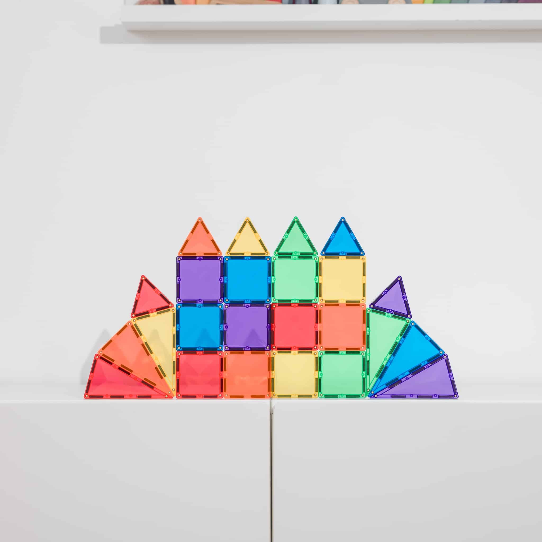 CONNETIX Magnetic Tiles - Rainbow Mini Pack - 24pc