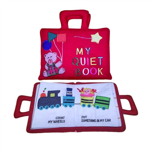 DYLES Quiet Book Red - Fabric Activity Book