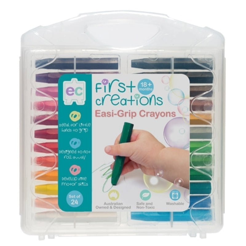 EC First Creations - Easi-Grip Crayons - Set of 24