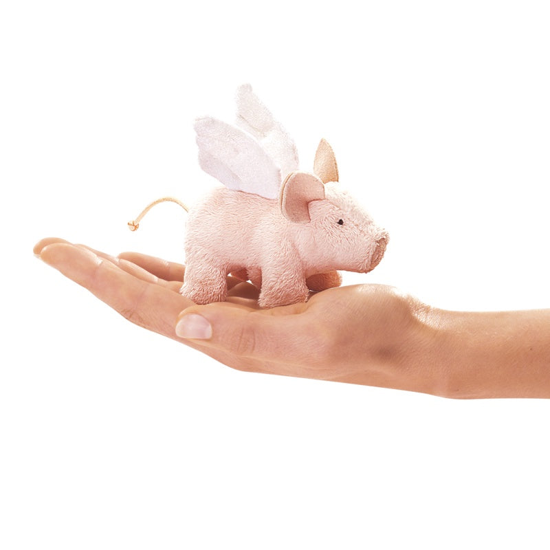 Folkmanis Mini Winged Piglet Finger Puppet