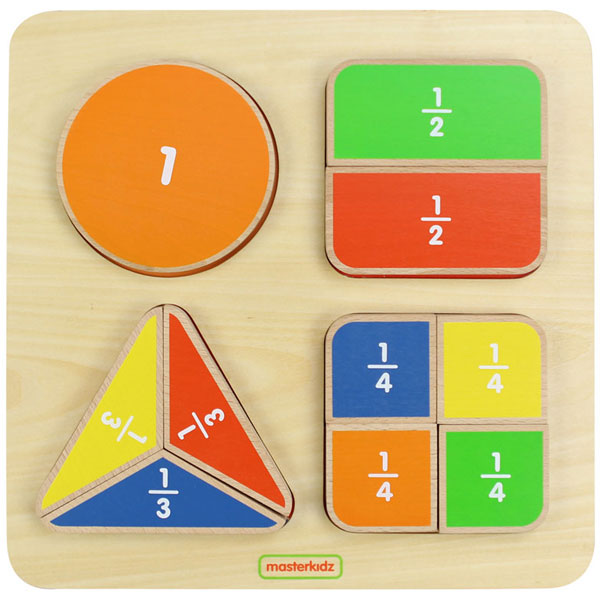 MASTERKIDZ Geometric Fraction Board