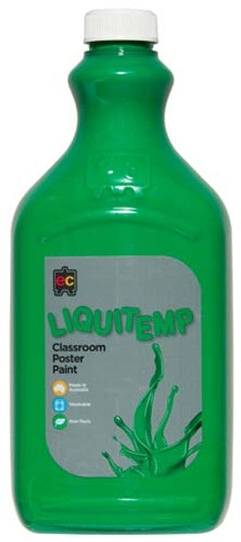 EC Liquitemp Classroom Poster Paint - 2 Litre - Christmas Set of 3