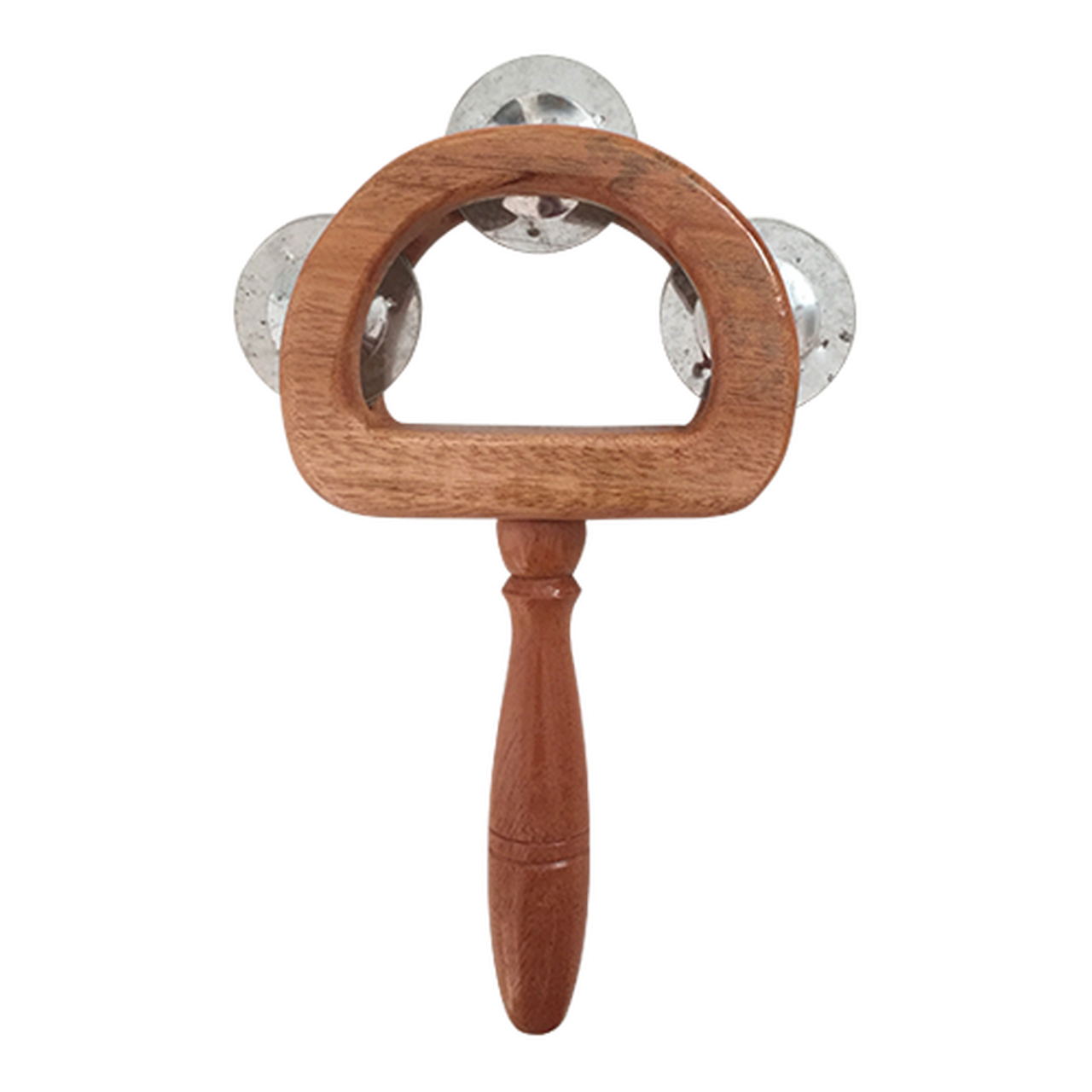 Papoose Music - Wooden Tambourine 3 Zills - Set of 3