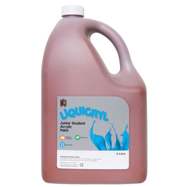 EC Jumbo Liquicryl Paint - 5Litre - Burnt Sienna Media 1 of 1